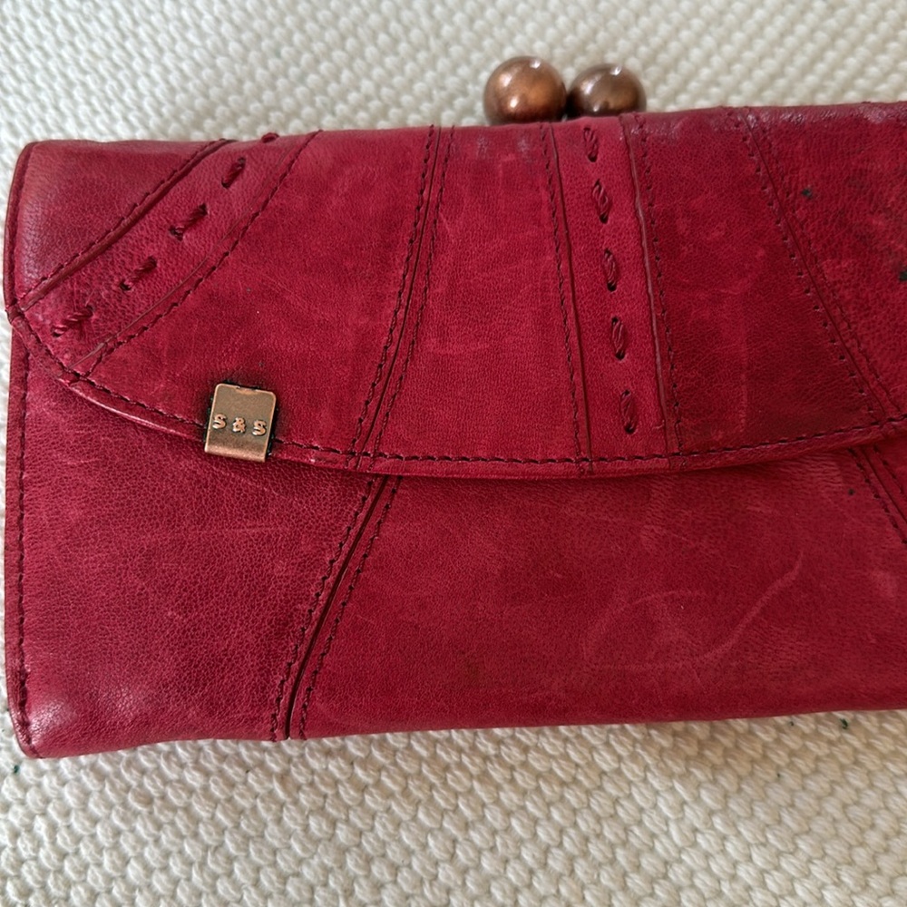 Anthropologie Red Schuler & Sons Philadelphia wallet